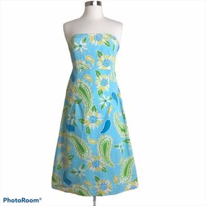 Lilly Pulitzer Vintage Sabrina Dress In Via Blue 6